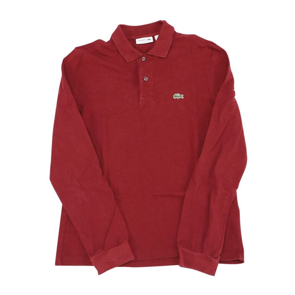 Lacoste Long-sleeve Classic Fit L.12.12 Polo Shirt in Red Cotton